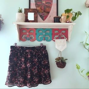 Floral print skirt